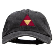 Triforce Embroidered Unstructured Cotton Cap