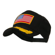 Oak Leaves and American Gold Flag Patch Cap