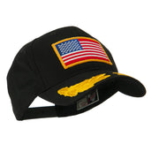 Oak Leaves and American Gold Flag Patch Cap