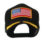 Oak Leaves and American Gold Flag Patch Cap