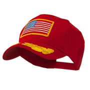 Oak Leaves and American Gold Flag Patch Cap