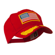 Oak Leaves and American Gold Flag Patch Cap