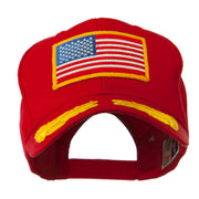 Oak Leaves and American Gold Flag Patch Cap