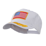 Oak Leaves and American Gold Flag Patch Cap