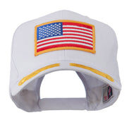 Oak Leaves and American Gold Flag Patch Cap