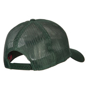 Combat Engineer Veteran Embroidered Solid Cotton Mesh Pro Cap