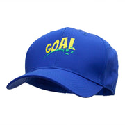 Goal Embroidered Cotton Twill Pro Style Cap