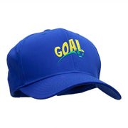 Goal Embroidered Cotton Twill Pro Style Cap