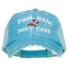 Pool Hair Don't Care Embroidered Cotton Mesh Cap