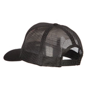 Combat Engineer Veteran Embroidered Solid Cotton Mesh Pro Cap