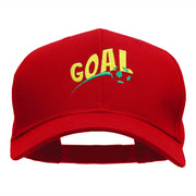 Goal Embroidered Cotton Twill Pro Style Cap