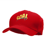 Goal Embroidered Cotton Twill Pro Style Cap