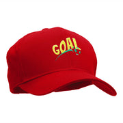 Goal Embroidered Cotton Twill Pro Style Cap