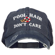 Pool Hair Don't Care Embroidered Cotton Mesh Cap