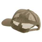 Licensed Combat Engineer Veteran Embroidered Solid Cotton Twill Mesh Prostyle Cap - Khaki OSFM