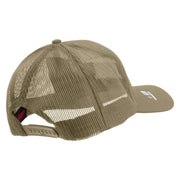 Licensed Combat Engineer Veteran Embroidered Solid Cotton Twill Mesh Prostyle Cap - Khaki OSFM
