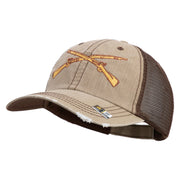 U.S. Army Infantry Embroidered Low Profile Special Cotton Mesh Cap - khaki-brown OSFM