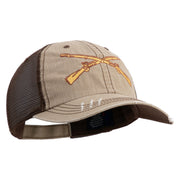 U.S. Army Infantry Embroidered Low Profile Special Cotton Mesh Cap - khaki-brown OSFM