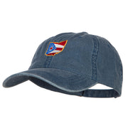 Ohio Map State Flag Embroidered Washed Cap