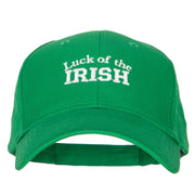 Luck of the Irish Embroidered Solid Cotton Low Profile Cap