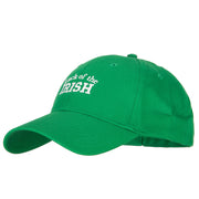 Luck of the Irish Embroidered Solid Cotton Low Profile Cap