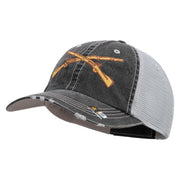 U.S. Army Infantry Embroidered Low Profile Special Cotton Mesh Cap - Black OSFM