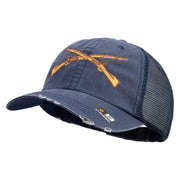 U.S. Army Infantry Embroidered Low Profile Special Cotton Mesh Cap - Navy OSFM