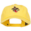 Pepper with Maracas Embroidered Unstructured Cap