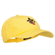 Pepper with Maracas Embroidered Unstructured Cap