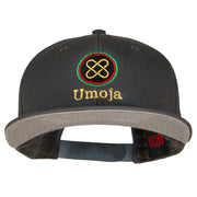 Umoja Kwanzaa Embroidered Superior Cotton Twill Flat Bill Prostyle Snapback Cap