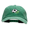 Soccer Tortoise Embroidered Unstructured Cotton Cap