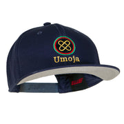 Umoja Kwanzaa Embroidered Superior Cotton Twill Flat Bill Prostyle Snapback Cap