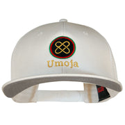 Umoja Kwanzaa Embroidered Superior Cotton Twill Flat Bill Prostyle Snapback Cap