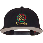 Umoja Kwanzaa Embroidered Superior Cotton Twill Flat Bill Prostyle Snapback Cap