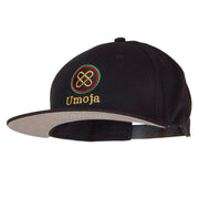 Umoja Kwanzaa Embroidered Superior Cotton Twill Flat Bill Prostyle Snapback Cap