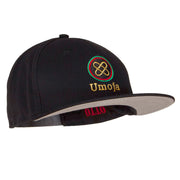 Umoja Kwanzaa Embroidered Superior Cotton Twill Flat Bill Prostyle Snapback Cap