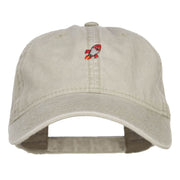 Mini Rocket Embroidered Washed Cap