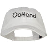 Oakland Embroidered Washed Buckled Cap