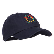 Clock with Decorations Embroidered Unstructured Cap