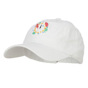 Clock with Decorations Embroidered Unstructured Cap