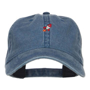 Mini Rocket Embroidered Washed Cap