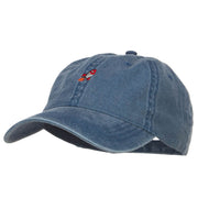 Mini Rocket Embroidered Washed Cap