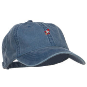 Mini Rocket Embroidered Washed Cap