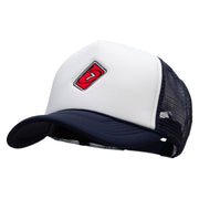 7 card Embroidered Summer Foam Mesh Trucker Cap