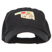 USA State Oklahoma Patched Low Profile Cap