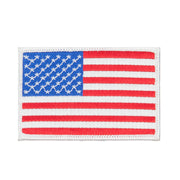 Flag Outlined Embroidered Patches