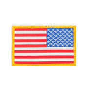 Flag Outlined Embroidered Patches