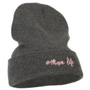 Momlife Embroidered Long Beanie