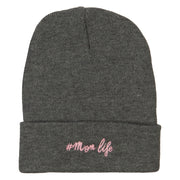 Momlife Embroidered Long Beanie