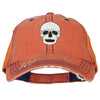 Halloween Skeleton Skull Embroidered Low Profile Cotton Mesh Cap